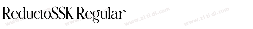 ReductoSSK Regular字体转换 ReductoSSK Regular字体转换